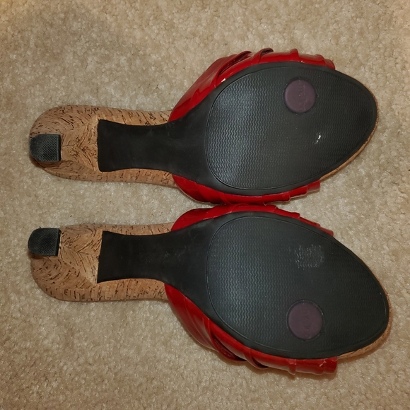 Me Too 8m kitten heels red patten sandal - Persil - Picture 4 of 9
